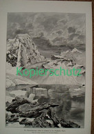 D101 125 Zeno Diemer: Braunschweiger Hütte Ötz Riesenbild 27 X 39 Cm 1899!! - Altri & Non Classificati