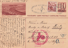 Suisse - Entiers Postaux - Carte Illustrée Mumpf -  De Zürich Vers Allemagne - 02/03/1944 - Censurée - Postwaardestukken