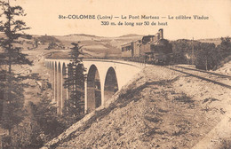 CPA 42 SAINTE COLOMBE LE PONT MARTEAU VIADUC TRAIN - Andere & Zonder Classificatie