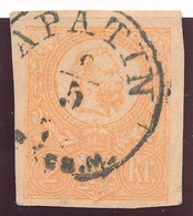 1871. 2kr Letter-card Cutout, APATIN/BÁCS M. - ...-1867 Prephilately