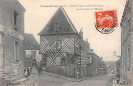 CPA 41 MONDOUBLEAU VIEILLE MAISON DE BOIS ET RUE DU PONT DE L'HORLOGE - Otros & Sin Clasificación