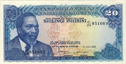 BILLET # KENYA # 20 SHILINGI ISHIRINI # 1978 # PICK 17 # JOMO KENYATTA # NEUF # - Kenya