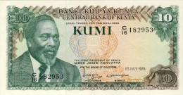 BILLET # KENYA # 10 SHILLINGS # KUMI # 1978 # PICK 16 # JOMO KENYATTA # NEUF # - Kenya