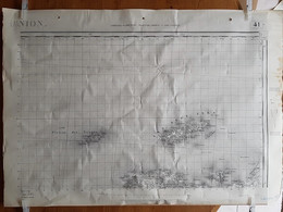 Les 7 ILES PLATEAU Des TRIAGOZ - Carte IGN - Type 1889 Révisée En 1930 - Format 52 X 75 - Cartes Topographiques