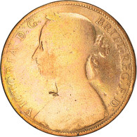 Monnaie, Grande-Bretagne, Victoria, Penny, 1892, B, Bronze, KM:755 - D. 1 Penny