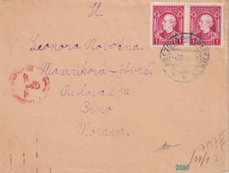 SLOVAQUIE   LETTRE CENSUREE DE BREZOVA - Lettres & Documents