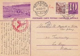 Suisse - Entiers Postaux - Carte Illustrée Tramelan- De Brissago à La Haye - 26/06/1940 - Censurée - Interi Postali