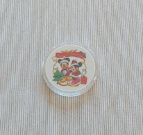 USA - 'Christmas - Season’s Greetings' - Micky & Minnie Mouse - Silver Plated Coin - UNC - Other - America