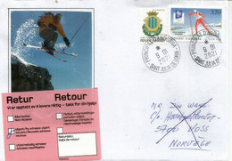 Lettre Andorre, Adressée En Norvege,  Retour à L Expéditeur. - Storia Postale