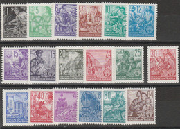 DDR - 461 ** Germania Orientale 1953 - Lavoratori N. 117/134. Cat. € 189,00. SPL - Unused Stamps
