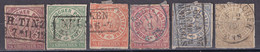 Norddeutscher Bund 1868 - Mi.Nr. 1 - 6 - Gestempelt Used - Norddeutscher Postbezirk (Confederazione Germ. Del Nord)