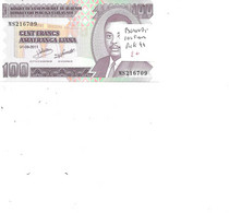 BURUNDI BILLET 100 FRANCS PICK 44 - Burundi