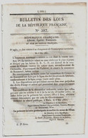 Bulletin Des Lois 387 1851 Limite De Crozon Et De Roscanvel Finistère/Adolphe Vuitry/Fasquel-Haigneré Zouafques - Wetten & Decreten