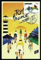ANDORRA Tour De France 2021 ANDORRE Carte Maximum S/ CP Officielle Courrier Aux Coureurs 13.07.2021 + Dos - Andere
