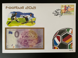 Euro Souvenir Banknote Cover Football 2021 Euro 2020 Football Fußball Soccer EM Solomon Banknotenbrief - Fußball-Europameisterschaft (UEFA)