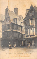 Tours     37         Place Plumereau Et Rue Du Change        (voir Scan) - Tours