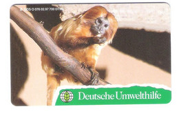Germany - O 076 02/97 - Deutsche Umwelthilfe - DUH - Löwenäffchen Affe Monkey - Only 700 Ex. Very Rare Card !!!! - O-Serie : Serie Clienti Esclusi Dal Servizio Delle Collezioni