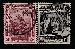 EGYPTE - N°67/8 Obl (1920-22) - 1915-1921 Protectorat Britannique