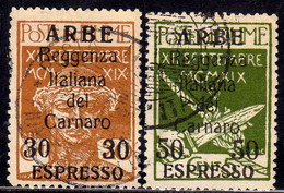 ARBE 1920 ESPRESSI SPECIAL DELIVERY SERIE COMPLETA COMPLETE SET USATA USED OBLITERE' FIRMATA SIGNED - Arbe & Veglia