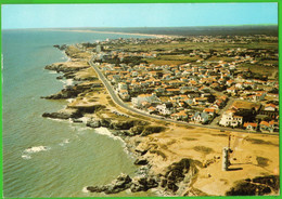 F0985  CP  SAINT-HILAIRE-DE-RIEZ (Vendée)  Sion-sur-l'Océan : Le Nouveau Phare Et La Route De La Corniche  ++++ - Saint Hilaire De Riez