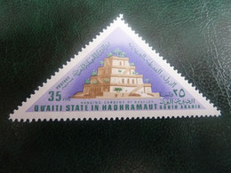 Qu'aiti State In Hadhramaut - Hancing Gardens Of Babylon  - Val 35 Fils - Postage - Multicolore - Neuf - - Mitologia