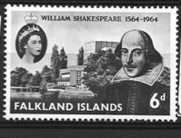Falkland Islands  1964 SG  214  Shakespere  Unmounted Mint - Falkland