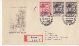 ČSSR FDC 1948 Used Praha To France - FDC