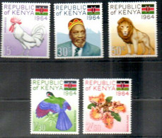 Kenia 15 -19 Mnh ** Kenya - Kenya (1963-...)