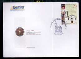 ARGENTINE 2009 GJ 3737 100 ANS DE LA PAROISSE DE L'EXALTATION DE LA CROIX - Storia Postale