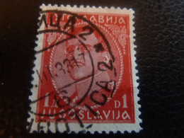 Jyrocnabnja - Yugoslavija - Roi Alexandre - Val 1 D - Rouge - Oblitéré - Année 1933 - - Oblitérés