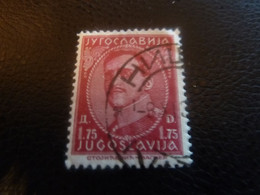 Jyrocnabnja - Yugoslavija - Roi Alexandre - Val 1.75 D - Rouge Foncé - Oblitéré Circulé - Année 1932 - - Used Stamps