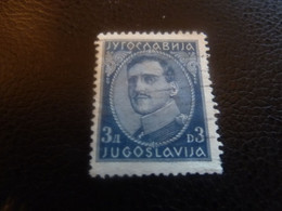 Jyrocnabnja - Yugoslavija - Roi Alexandre - Val 3 D - Bleu Foncé - Oblitéré - Année 1932 - - Usados