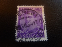 Jyrocnabnja - Yugoslavija - Roi Alexandre - Val 5 D - Violet - Oblitéré - Année 1934 - - Used Stamps