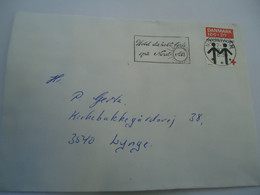 DENMARK COVER 1977   RED CROSS - Maximum Cards & Covers