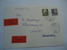 DENMARK COVER  1977 EXPRES - Cartoline Maximum