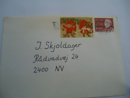 DENMARK COVER  1982  WITH VIGNETTES - Cartes-maximum (CM)