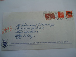 DENMARK REGISTERED   COVER 1977 - Maximum Cards & Covers