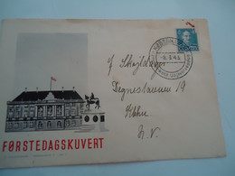 DENMARK   COVER 1943   FORSTEDAGSKUVER - Cartoline Maximum