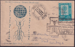 Nepal 1962 First Day Cover FDC On The Occasion Of Malaria Eradication Mosquitoe  (**) - Nepal