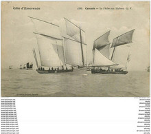 35 CANCALE. La Pêche Aux Huîtres. Barques De Pêcheurs 1906 Métiers De La Mer - Cancale
