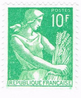 France, N° 1115A - Type Moissonneuse - 1957-1959 Mäherin