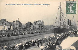 44-SAINT-NAZAIRE-LA NOUVELLE ENTRÉE , DÉPART DE LA CHAMPAGNE - Saint Nazaire