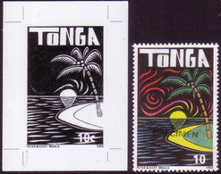 Tonga 1993  Island Scene - Proof + Specimen - Details In Item Description - Eilanden