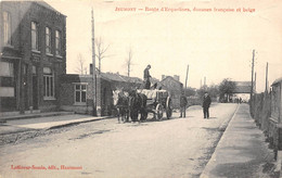 59-JEUMONT- ROUTE D'ERQUELINES- DOUANES FRANÇAISE ET BELGE - Jeumont