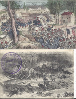 2cp 51 CHAMPIGNY Sur Marne Guerre 1870.71 Bataille Général Ducrot état Major , Combat De La Platrière ( La Commune ) - Champigny