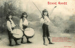 Bergeret * BONNE ANNEE * Tambours - Bergeret