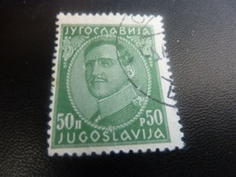 Jyrocnabnja - Yugoslavija - Roi Alexandre - Val 50 P - Vert - Oblitéré - Année 1932 - - Usados
