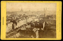 CABINET CARD - DRESDEN Vom Neustädter-Turm GERMANY - Antiche (ante 1900)
