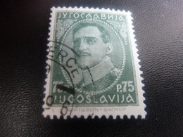 Jyrocnabnja - Yugoslavija - Roi Alexandre - Val 75 P - Vert - Oblitéré - Année 1932 - - Usados