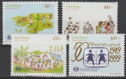 Guiné-Bissau Guinea Guinée 2000 Mi. 1267 - 1270 SOS Kinderdorf Village D'enfants 50 Ans Jahre Years MNH** - Francobolli